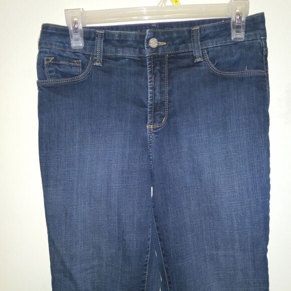 NYDJ Not Your Daughters Jeans Size 6 Marilyn Raw Hem Crop Jeans-Slimming-Sm Flaw - Picture 3 of 10